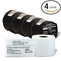 LiteTite 30256 (4-pack) DYMO LabelWriter Shipping Labels, Address, Mailing, All-Purpose, White, Blank, 2-5/16 x 4 Inches (300 per Roll, 4-Rolls) (30256)