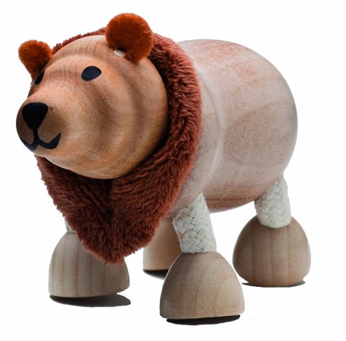 Anamalz Wild Brown Bear Wooden Toy