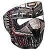 Hot Leathers Robo Skull Neoprene Face Mask (Black)