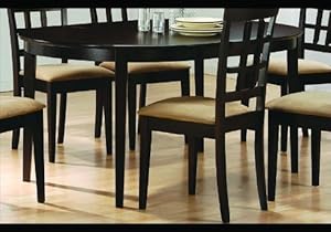 Price Cappuccino Finish Wood Dining Table Oval Kitchen Tables Furniture Decor Brother Fs2