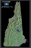 New Hampshire from space satellite map / print poster / photo: 24