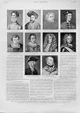 10 FORMER DUKES OF YORK Old Prints 1893 PORTRAITS