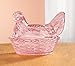 Miles Kimball Pink Glass Hen Candy Dish