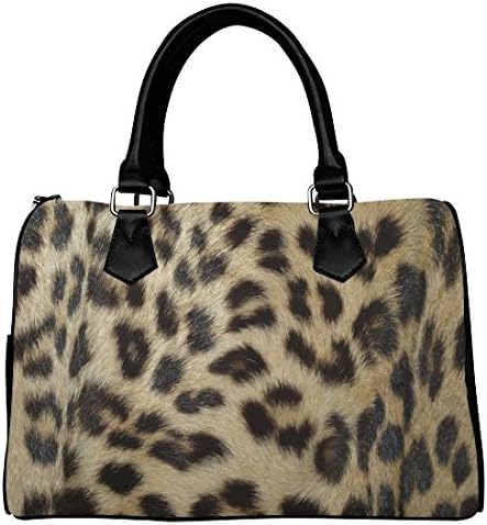 iHomeStore Custom Animal Print Leather Canvas Handbag /Tote Bag /Shoulder Bag for Women(Twin Sides)