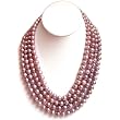 HinsonGayle DIVA Collection Handpicked Exotic Lavender Circl&eacute; Baroque Cultured Pearl Rope Necklace (82 Inches)