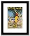 Reproduction Vintage Poster - West Indies Cruise - Framed 16.5x13.5 Art Print Poster Latin Vintage