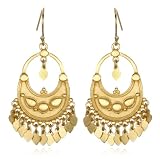 Satya Jewelry Gold Vermeil Flower Petal Chandelier Earring
