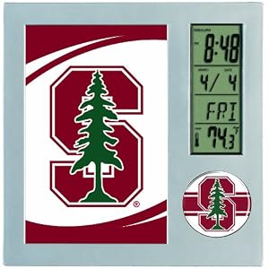 NCAA Stanford Cardinals Digital Desk Clock