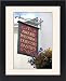Framed Prints of Award winning Cornish Pasties sign with flower basket, UK from Silverport Pictures