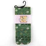 Women's Hana Tabi Fashion Midcalf Socks with 7 inch cuff, Green