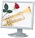 Sharp LL-T1520H 15-Zoll LCD-Monitor weiss/beige (integr. Lautsprecher, DVI)
