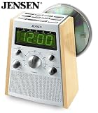 Jensen AM/FM Dual Alarm CD Clock Radio- JCR 560