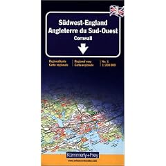 K�mmerly & Frey Karten, S�dwest-England: Mit Sehensw�rdigkeiten, Index und Stadtpl�nen. Offizielle Karte der Automobile Association