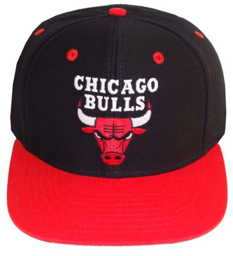 Chicago Bulls Logo Retro Hat Cap Snapback Air Jordan BLK RED