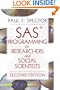 SAS Programming for Researchers and Social Scientists