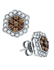 10KT Yellow Gold 0.90 CTW-Diamond Fashion Earrings