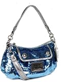 Coach Poppy Sequins Groovy Glam Cross Body Handbag Chambray Blue 16482 SV/CB