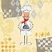 Nouvelle Cuisine I - Sophie Harding Art Print Poster 8 x 8 i