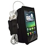 iGadgitz Black Water Resistant Neoprene Sports Gym Jogging Armband for LG O ....