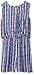 As U Wish Girls' Printed Woven Romper with Spaghetti Ties and Beads Dress