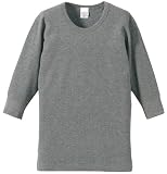 (ユナイテッド アスレ)United Athle 5.6オンスワッフル1/2スリーブTシャツ 548801 599 ヴィンテージヘザー S