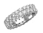 3.15 cttw Karina B(tm) Round Diamonds Eternity Band LIFETIME WARRANTY