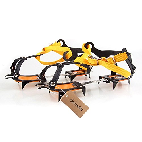 Docooler Strap Type Crampons Ski Belt High Altitude Hiking Slip-resistant 10 Crampon