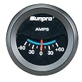 Sunpro CP7981CustomLine Electrical Ammeter - Black Dial