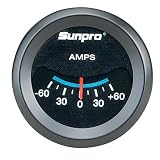 Sunpro CP7981CustomLine Electrical Ammeter - Black Dial