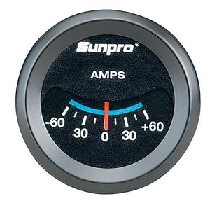 Sunpro Cp8214 Styleline Ammeter Black Dial Sunpro Cp8214 Styleline Ammeter Black Dial
