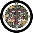 Texas A&M Aggies Suntime 12" Camo Glass Crystal Wall Clock - NCAA College Athletics