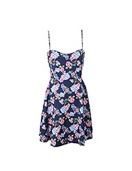 Sexy Floral Print Lace Sleeveless  Dress