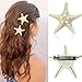 Canserin Fashion Women Lady Girls Pretty Natural Starfish Star Beige Hair Clip