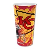 NFL Kansas City Chiefs Three Pack 24-Ounce Durable Plastic Cups