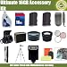 PREMIUM ACCESSORY KIT FOR CANON EOS REBEL T1I(500D) SLR DIGITAL CAMERA THE KIT INCLUDING HIGH SPEED 16SD MEMORY CARD + LENSES, FILTERS, FLASH, TRIPOD ,MONOPOD, 2 CARRYING CASES, 2 BATTERIES, AND MUCH MORE THESE LENSES WILL WORK WITH THE FOLLOWING CANON LENSES 18-55mm, 75-300mm, 50mm++ FREE SHIPPING!!!