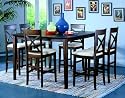7pc Vermont Collection Counter Height Dining Table & Barstools Set