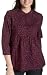 image and picture of IZOD Women's Printed Tie-Sleeve Blouse