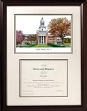 Baylor Bears Framed Scholar Diploma Frame with Lithograph
