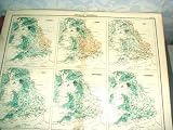 18X14 Antique Map 1898 Rainfall England