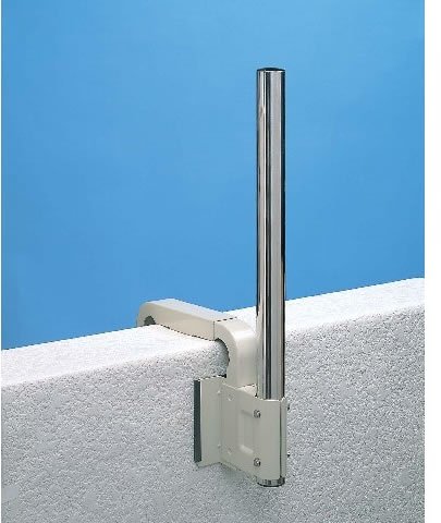 八木アンテナ コンクリート手すりはさみ込み金具(金具ポール一体タイプ)BS-KK1 BS-KK1
