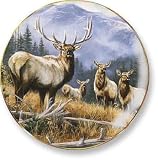 Wild Wings Big Game Plates - Royal Mist Elk - B0006U38BM