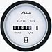 Faria Euro White Hourmeter 10000 Hours 12-32 Volt DC FAR12913