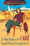Art Poster, Cadiz, la Mejor Playa del Sur - 18.75 x 27.5