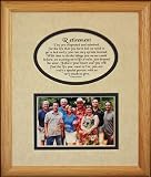 8x10 RETIREMENT Picture & Poetry Photo Gift Frame ~ Cream/Navy Blue Mat ~ Heartfelt Gift Keepsake Frame for a Retirement Party!