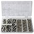 475pcs Stainless Steel Metric Hex Head Cap Nuts Screw with Lock and Flat Washers Assortment