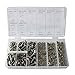 475pcs Stainless Steel Metric Hex Head Cap Nuts Screw with Lock and Flat Washers Assortment