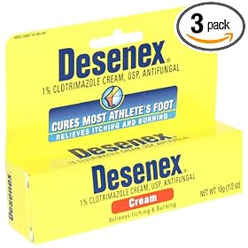 Desenex 1% Clotrimazole Cream USP, Antifungal, Cream, 0.5-Ounce (15 g) (Pack of 3)