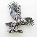 Eagle On Branch Pin Badge