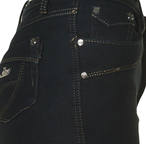 Barniewa Fleeced Lined Capri Jeans (Black 20563, 8)