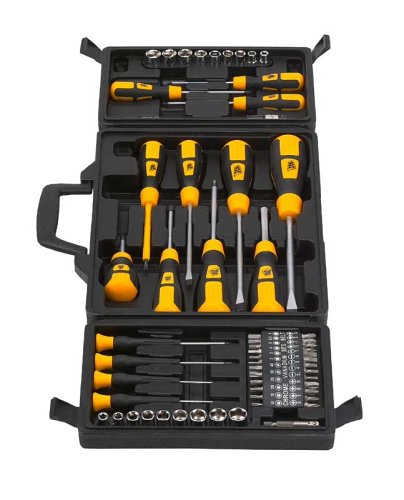 Childrens Toyshop   : JCB SDS60 Screwdriver Set 60pc